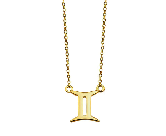 Tweelingen Ketting Goldplated Zodiac ZN006G by Jwls4u