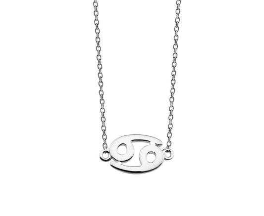 Kreeft Ketting Zilver Zodiac ZN007S by Jwls4u