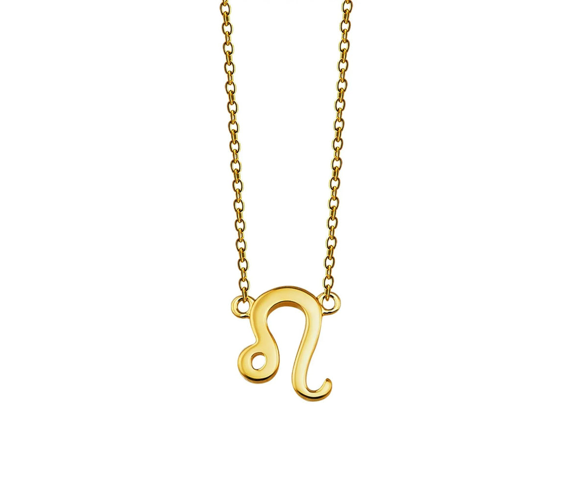 Leo Zodiac Necklace Gold Plated By Jwls4u For Astrology Fans by Jwls4u