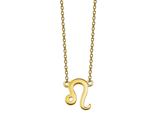 Leo Zodiac Necklace Gold Plated By Jwls4u For Astrology Fans by Jwls4u