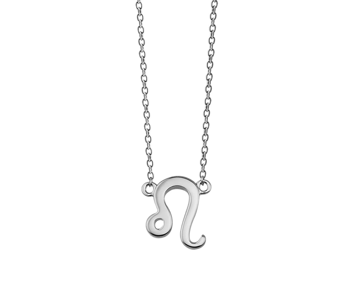 Leeuw Ketting Zilver Zodiac ZN008S by Jwls4u
