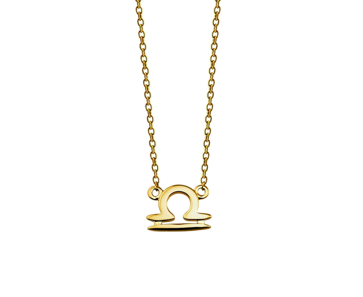 Libra Zodiac Necklace Gold Plated Jwls4u 42-45cm For Astrology Fans by Jwls4u
