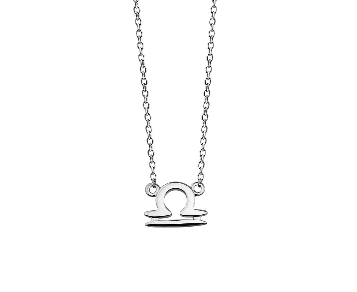 Weegschaal Ketting Zilver Zodiac ZN010S by Jwls4u