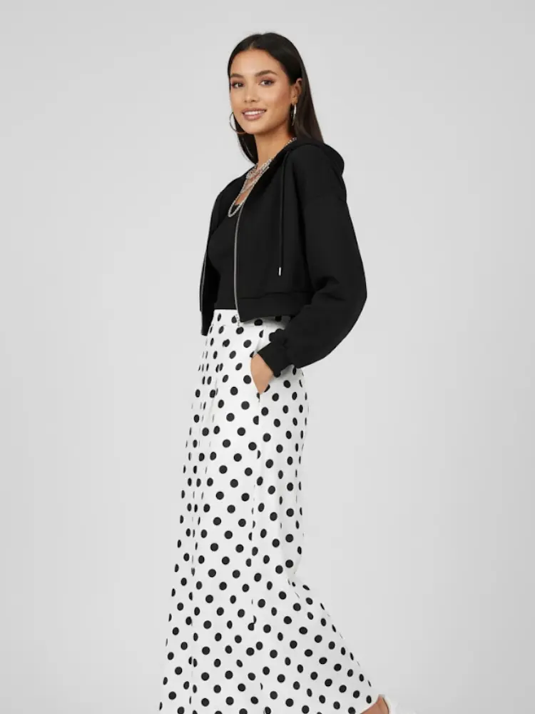 Zip-Up Cropped Hoodie | Brooklyn - BYMANYC ® New York by BYMANYC ® New York