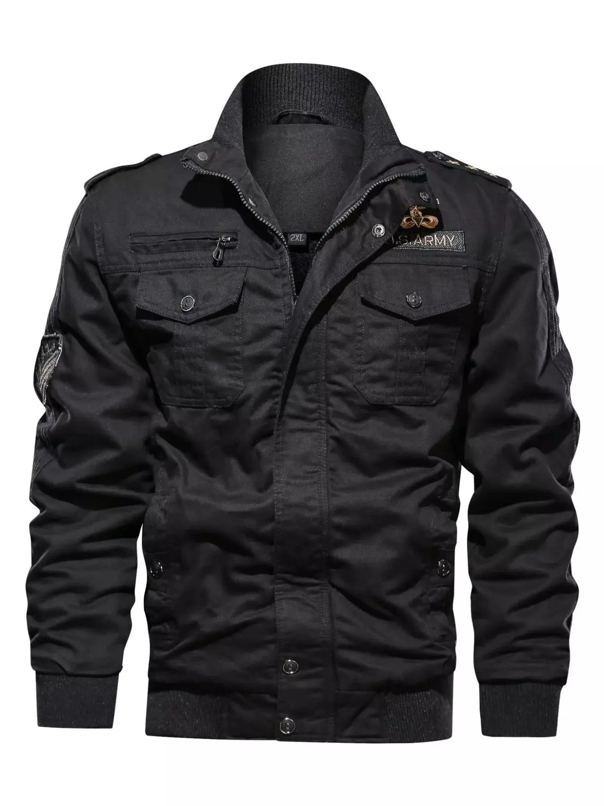 Men's Plus Size Zip Up Lightweight Bomber Jacket by Partner Label