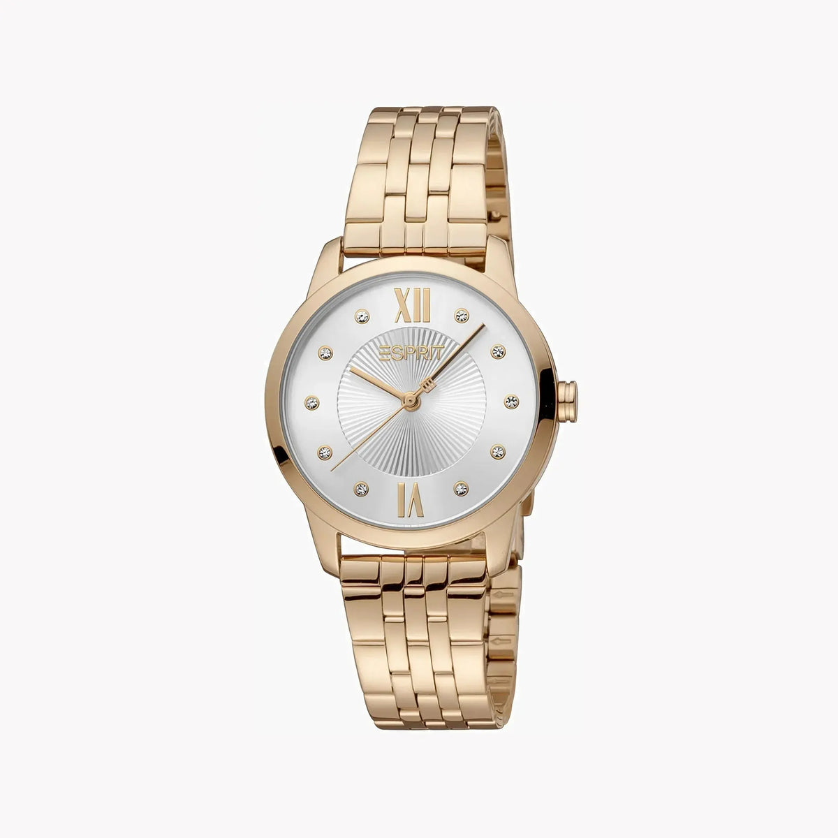 Esprit Women's Rose Gold Stainless Steel Watch, Silver Dial | ES1L276M1075 by ESPRIT