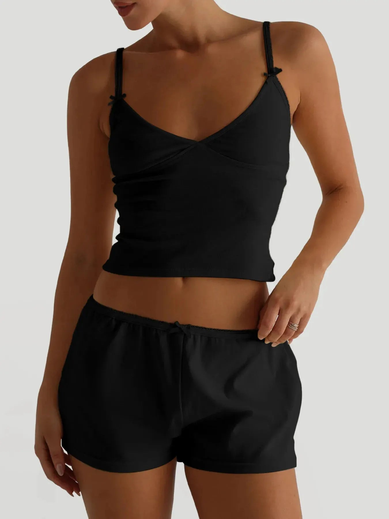 V-Neck Cami and Shorts Set by Partner Label