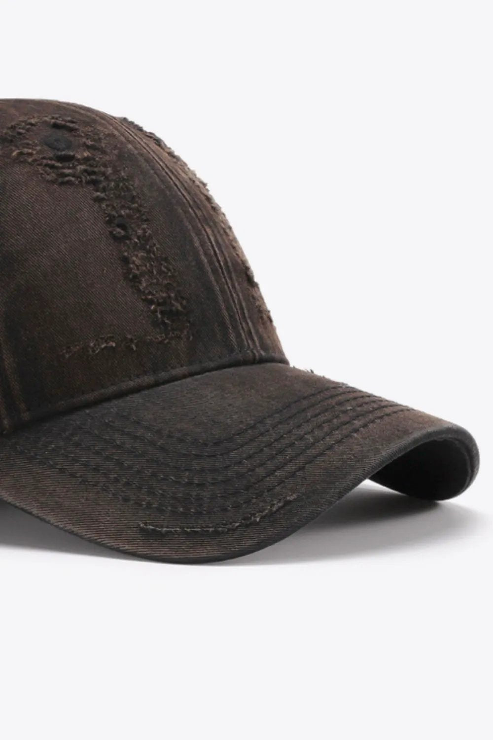 Distressed Adjustable Baseball Cap by Partner Label