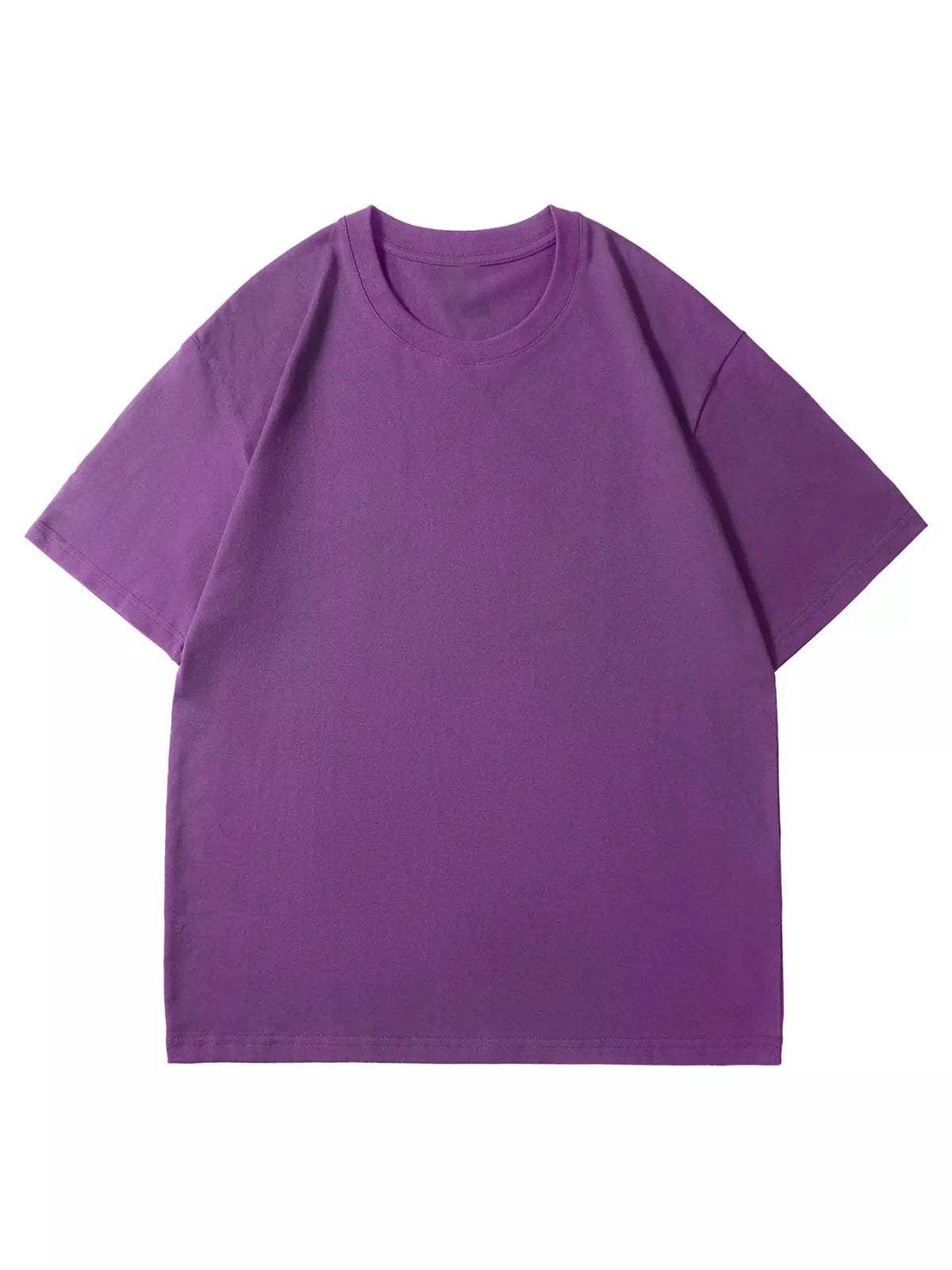 Men's Full Size Classic Crew Neck Solid Color T-Shirt Plus Size by Trendsi