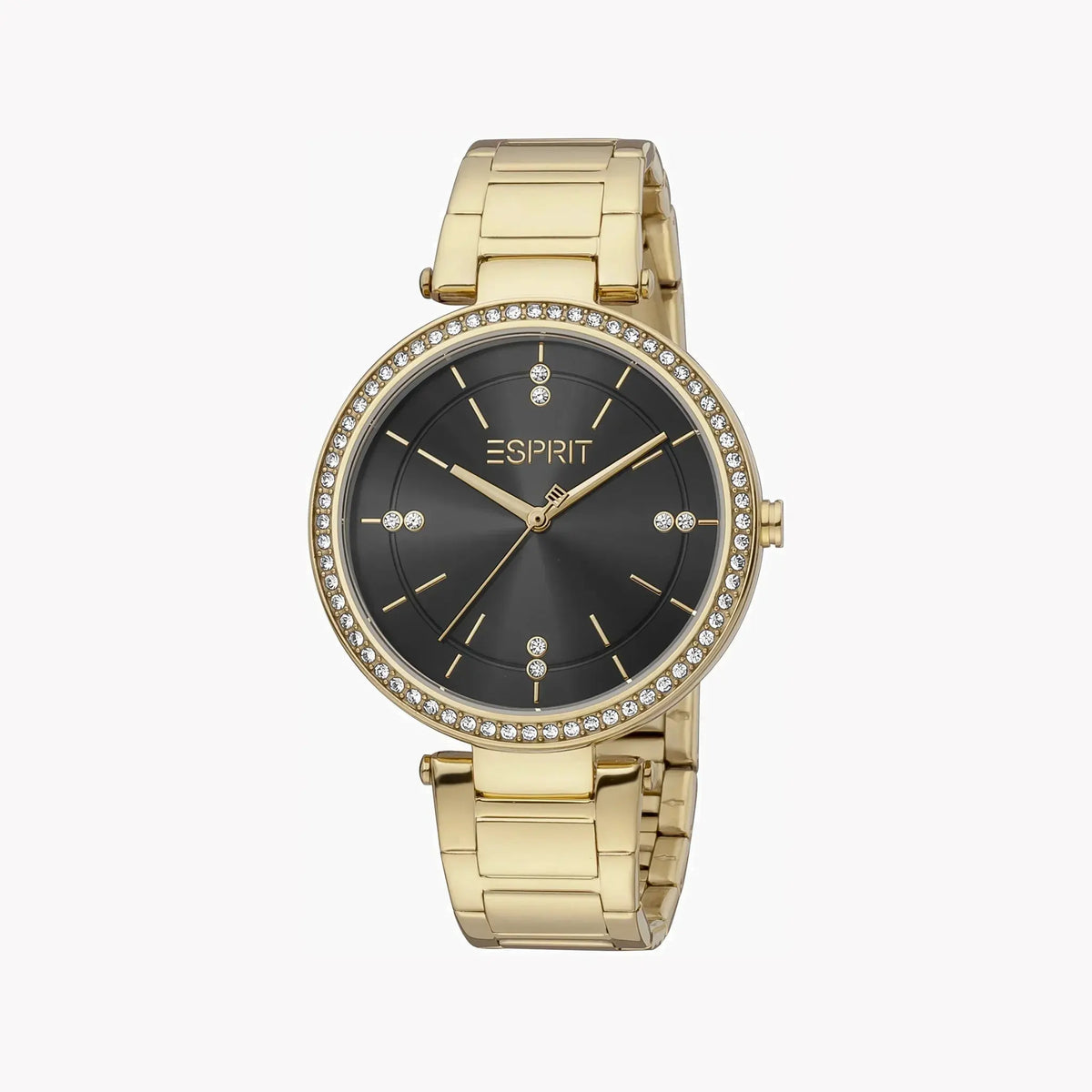 Esprit Women's Gold Stainless Steel Watch, Black Dial | Es1l179m0045 by ESPRIT