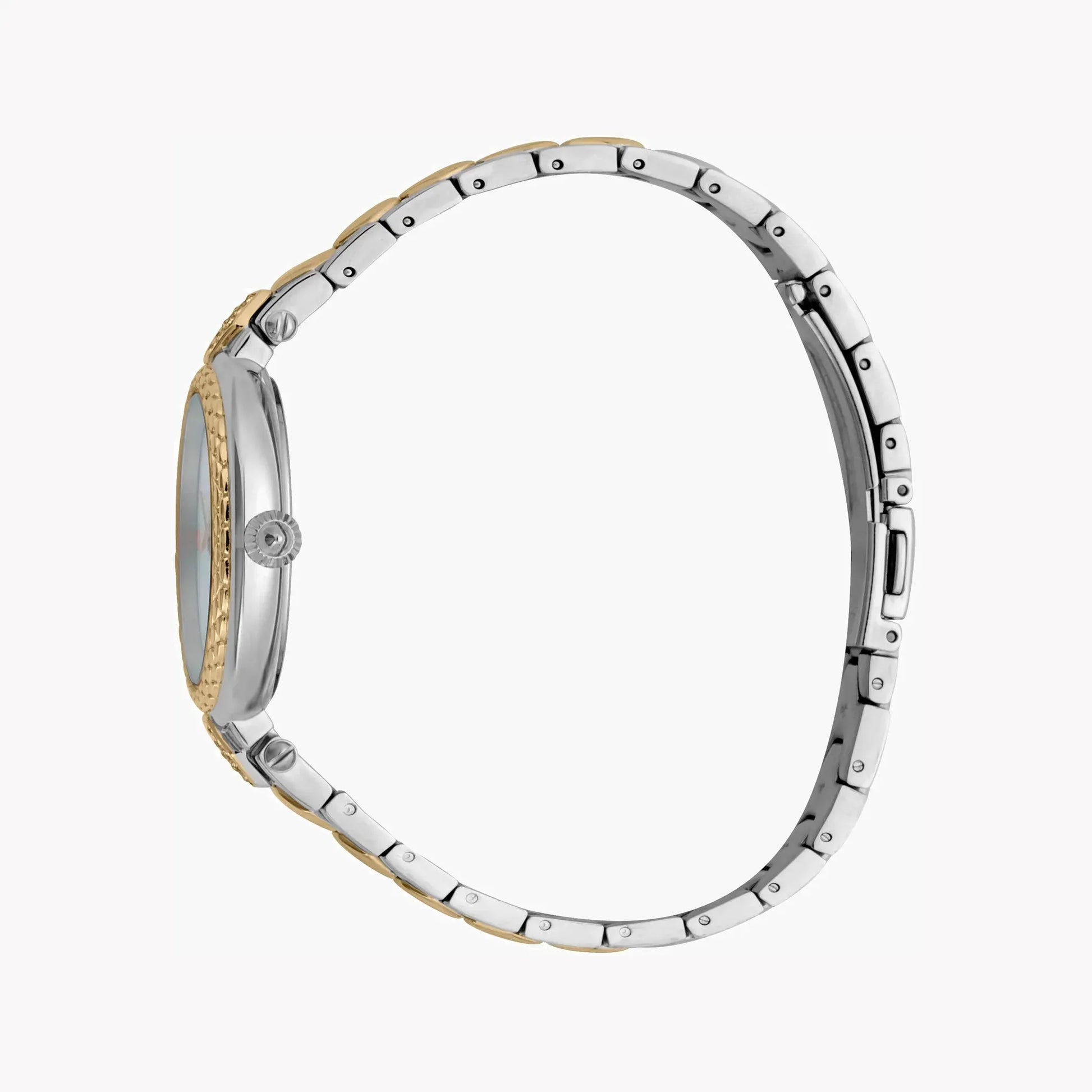 Just Cavalli Women's Silver & Gold Watch, White Dial | Jc1l128m0595 by JUST CAVALLI