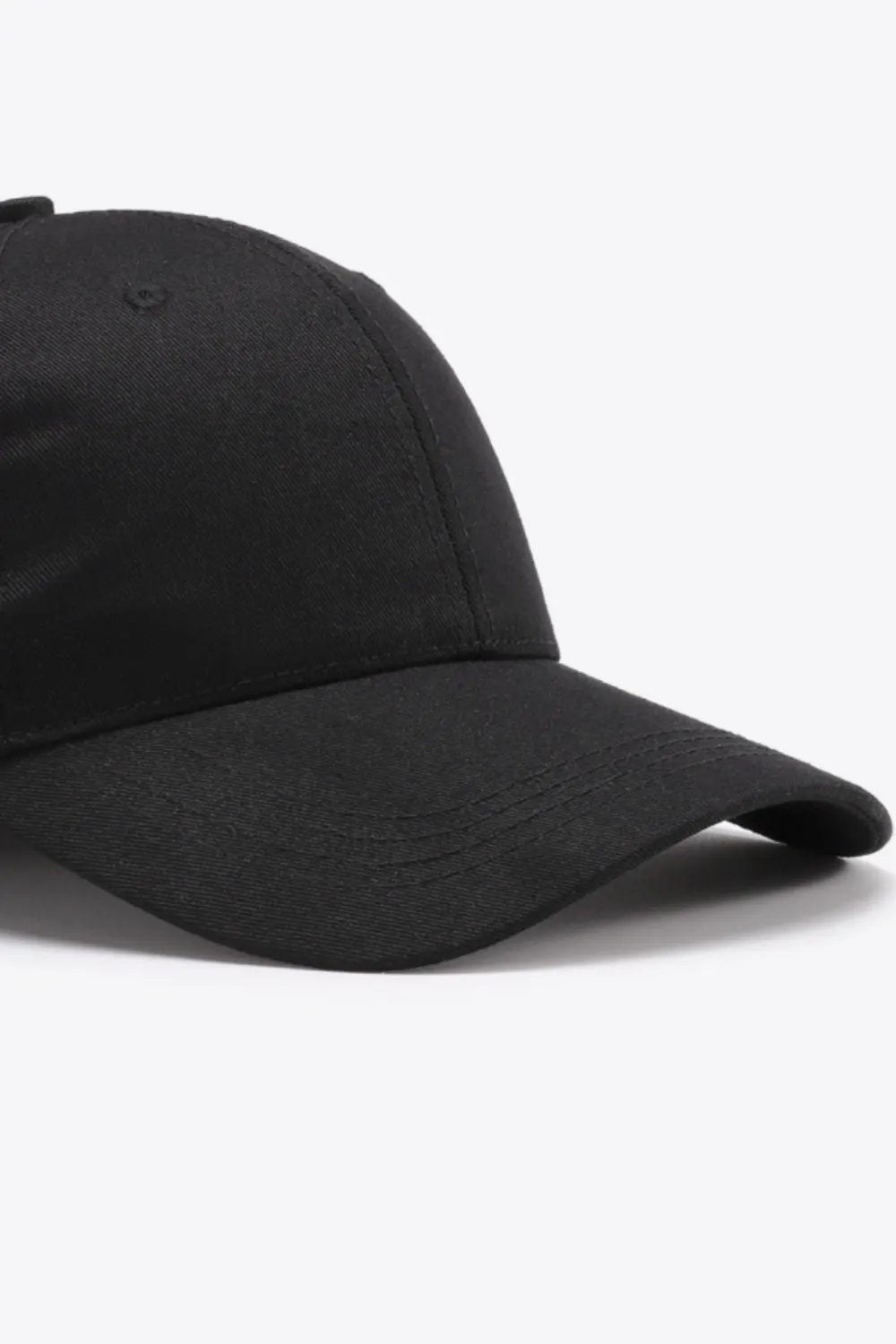 Plain Adjustable Cotton Baseball Cap by Partner Label