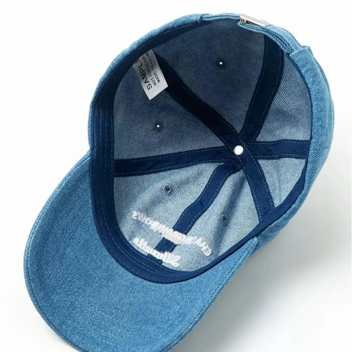 Embroidered Denim Baseball Cap by Partner Label