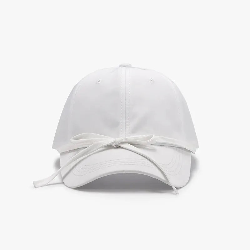 Tied Bow Cotton Baseball Cap by Partner Label
