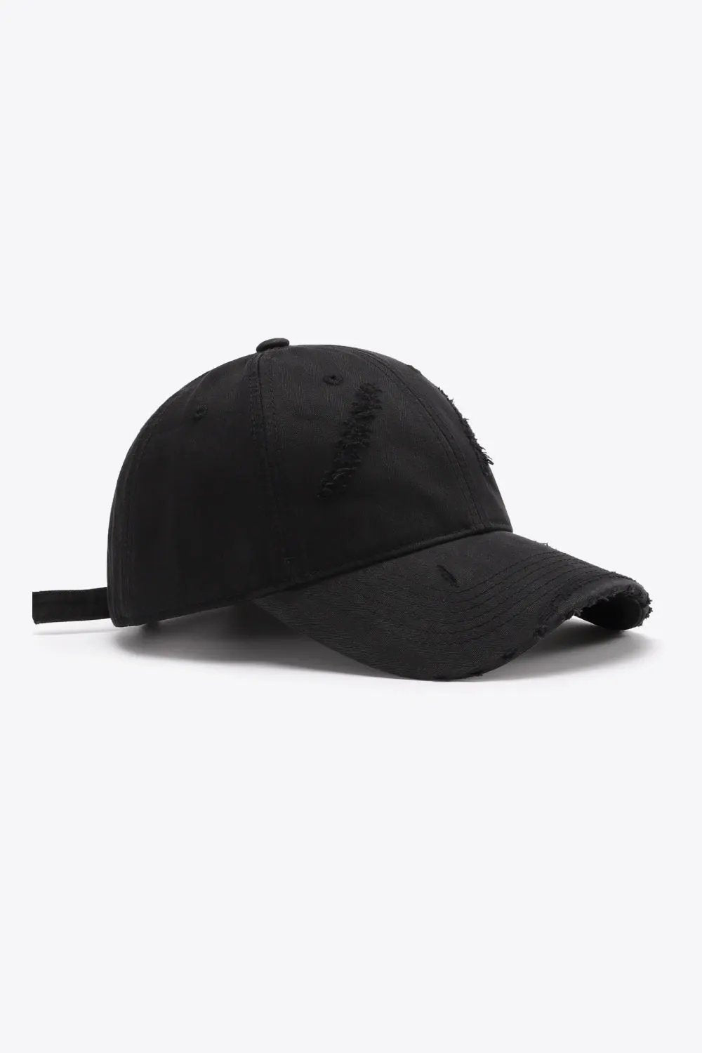 Distressed Adjustable Baseball Cap by Partner Label