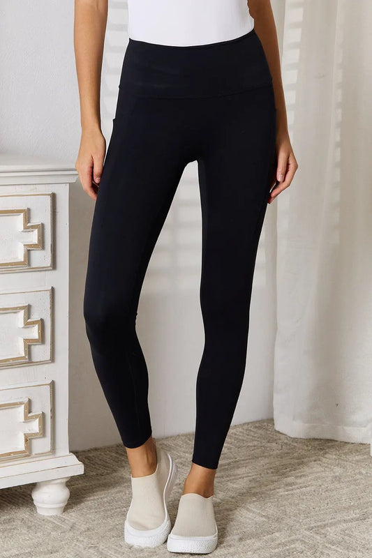Basic Bae Wide Waistband Sports Leggings by Basic Bae