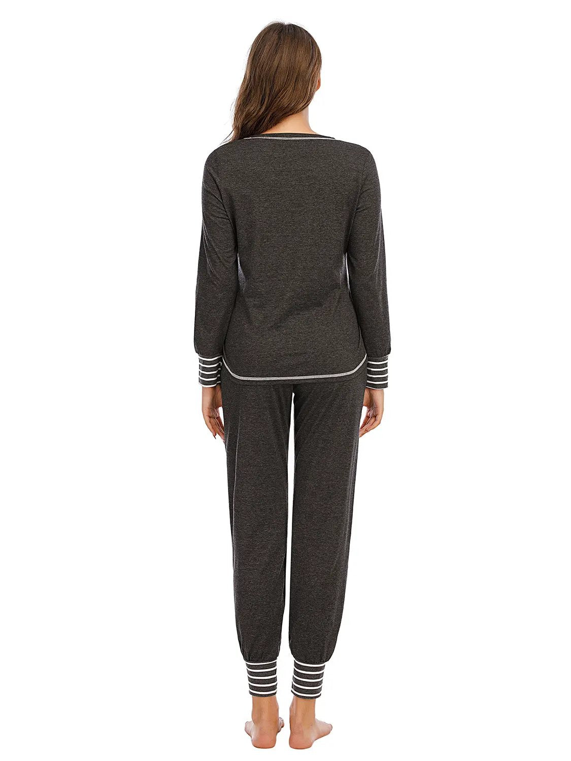 Round Neck Top and Pants Lounge Set by Partner Label