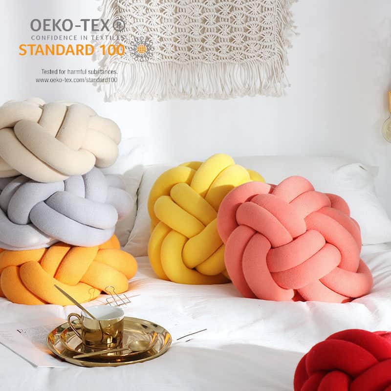 Sofa Pillow Office Nap Craft Pillow Knot Throw Pillow by Maiden-Art