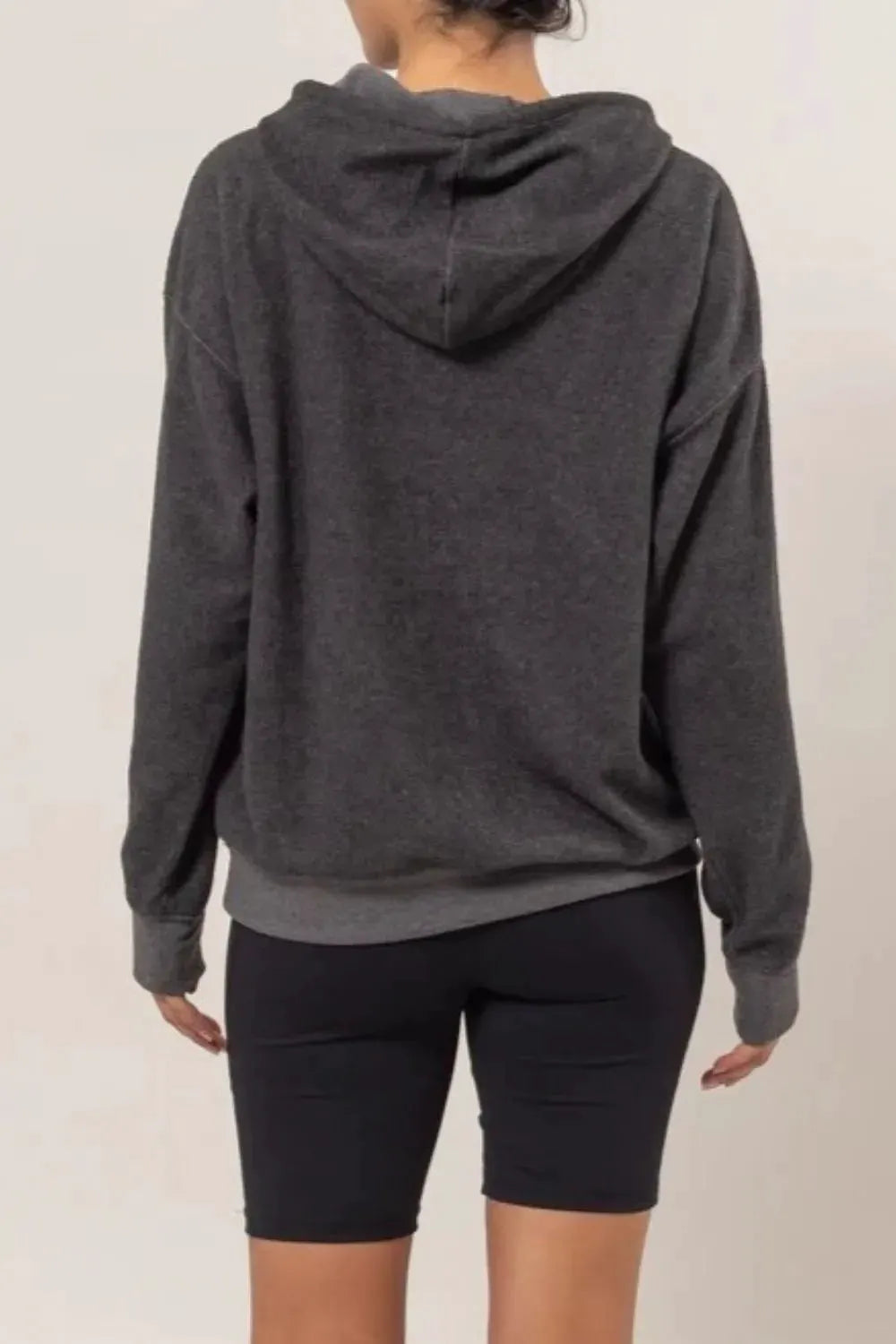 HYFVE Brushed Long Sleeve Hoodie with Kangaroo Pocket by HYFVE