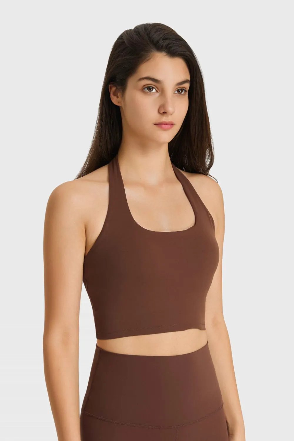 Millennia Breathable Halter Neck Sports Bra by Millennia