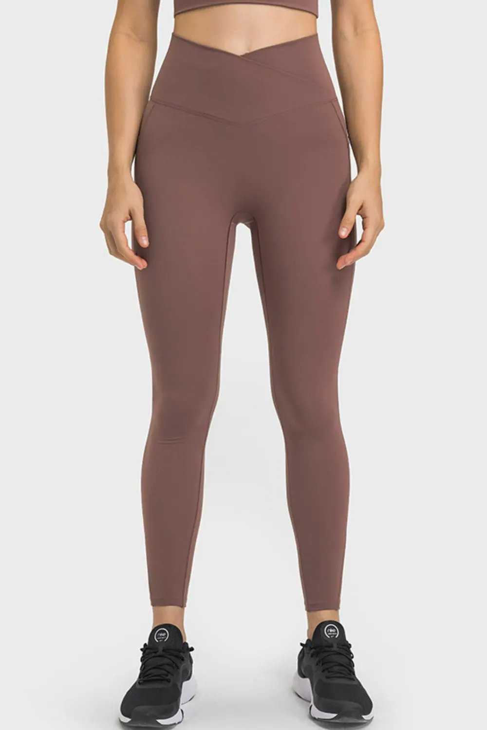 Millennia V-Waist Yoga Leggings with Pockets by Millennia