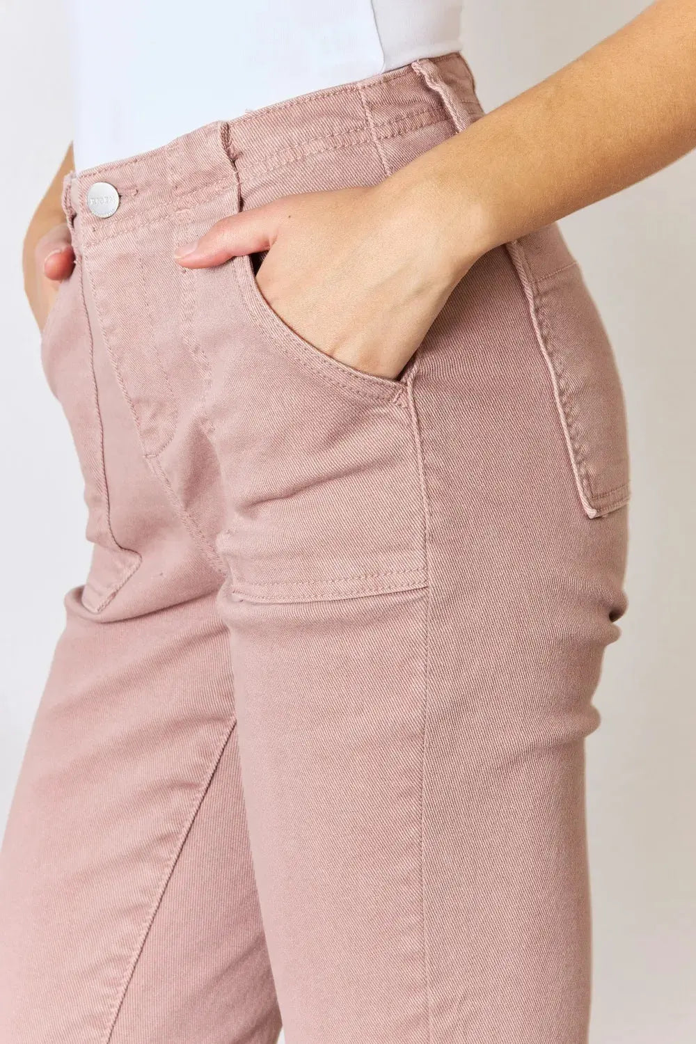 RISEN Full Size High Rise Ankle Flare Jeans by RISEN