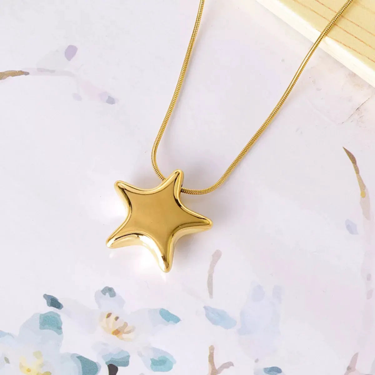 Titanium Steel Star Pendant Necklace by Partner Label