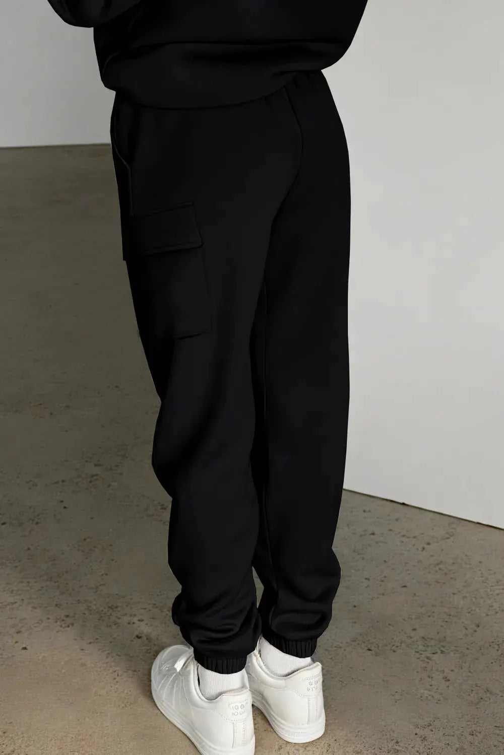 Pocketed Elastic Waist Active Joggers by Partner Label