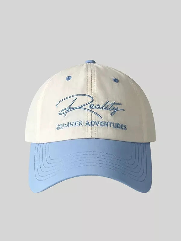 Letter Embroidered Adjustable Baseball Cap by Partner Label