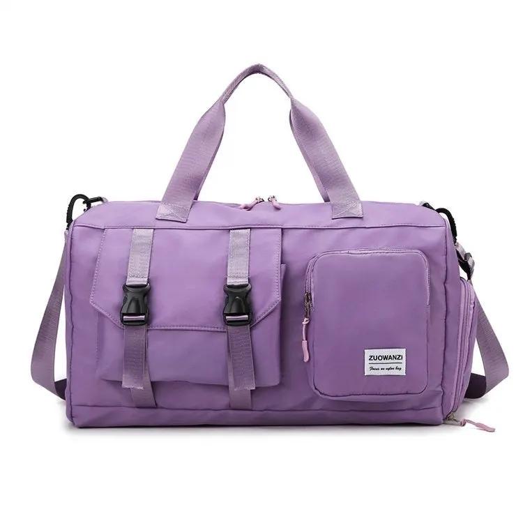 Colorful Pearlescent Yoga Fitness Bag With Dry-wet Separation by Maiden-Art
