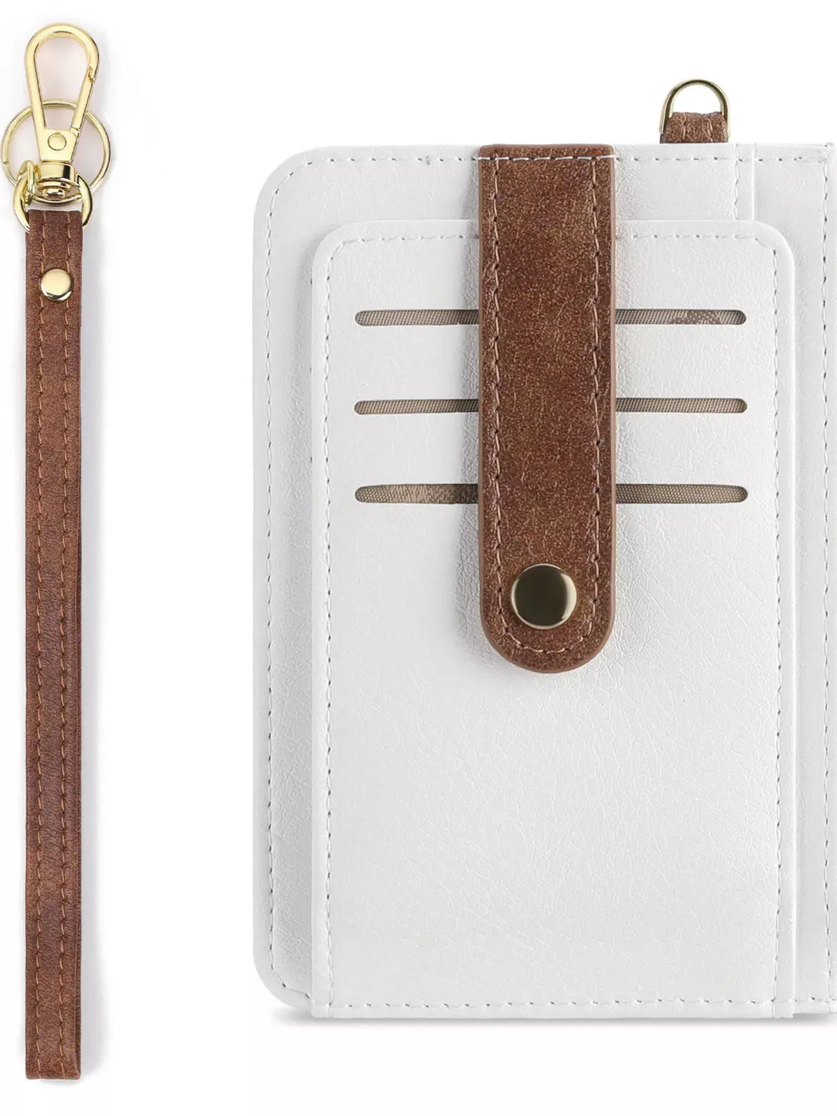 Zippered Leather Card Holder Wallet by Partner Label
