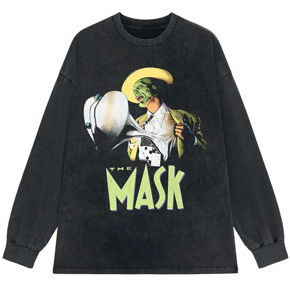 Hip Hop Spoof Portrait Graphic Washed Distressed T-Shirt by Vimost Shop