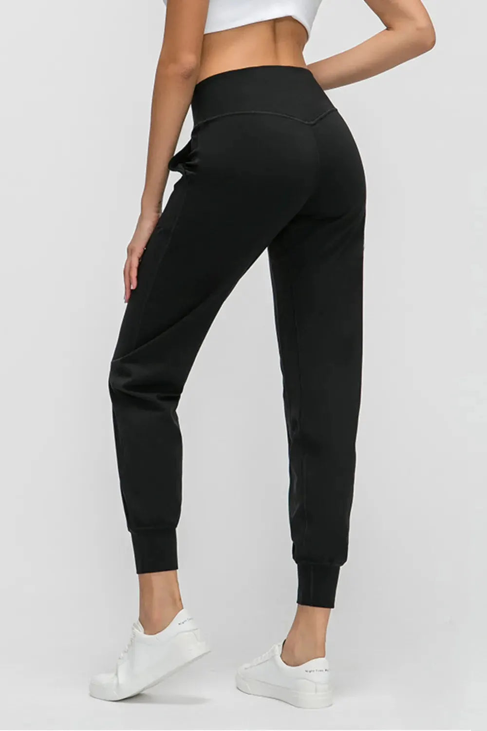 Millennia Wide Waistband Slant Pocket Pants by Millennia