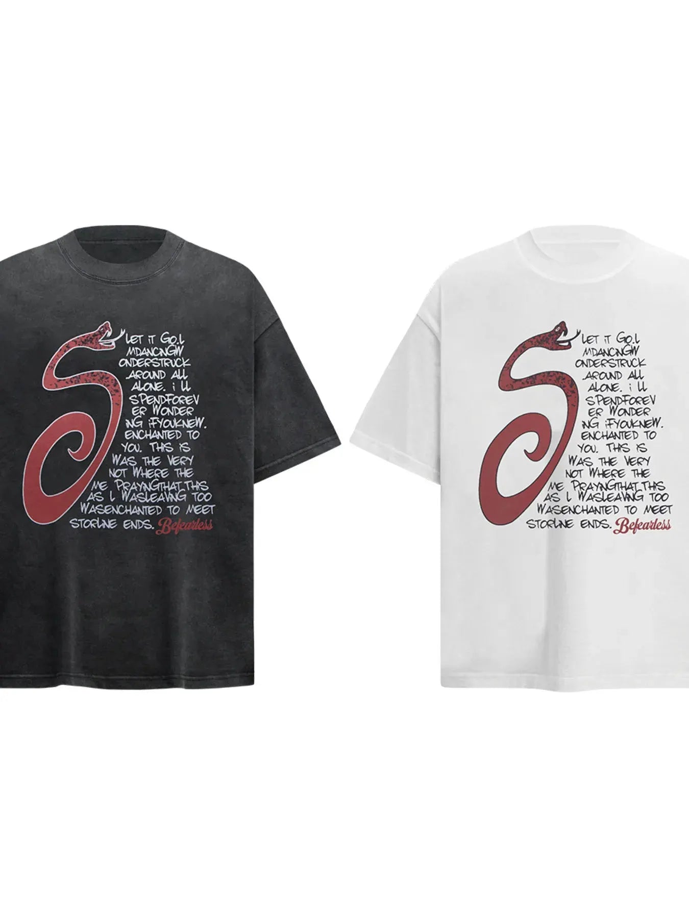 Men’s Letter Round Neck Short Sleeve T‑Shirt | Partner Labels Selection by Partner Label
