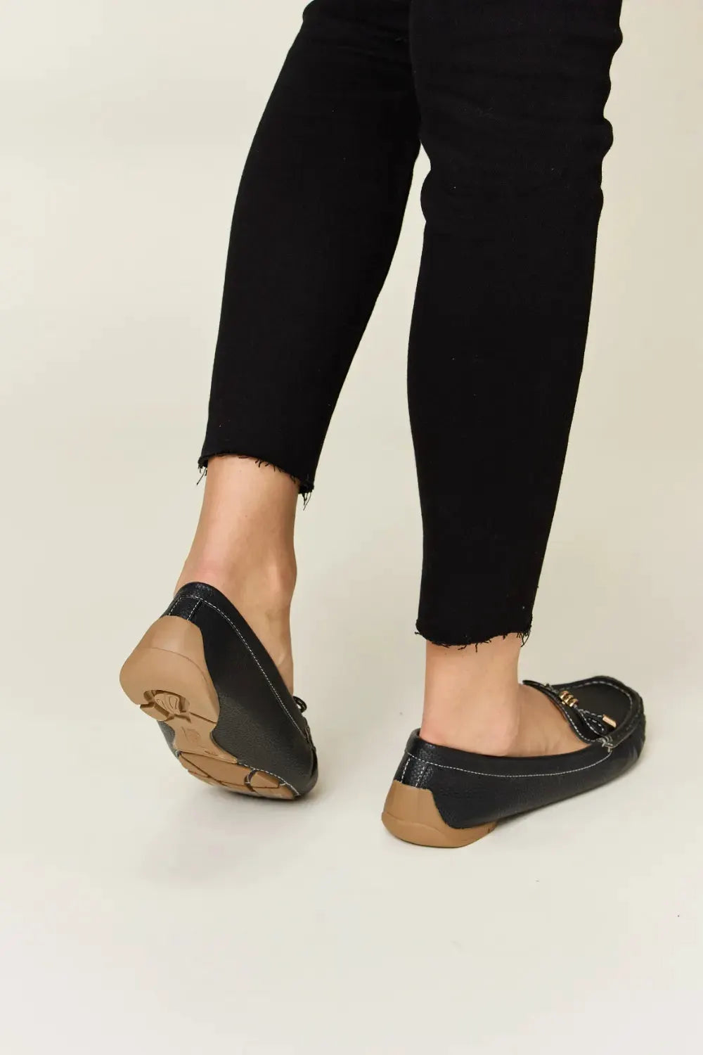 Forever Link Slip On Bow Flats Loafers by Forever Link