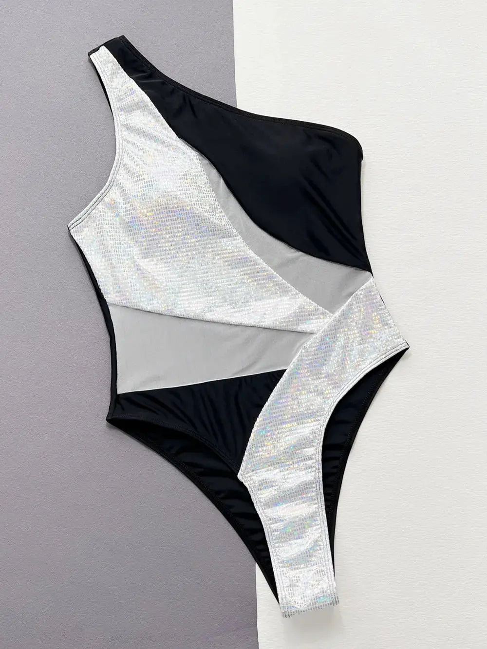 Contrast Panel One-Piece Swimsuit by Partner Label