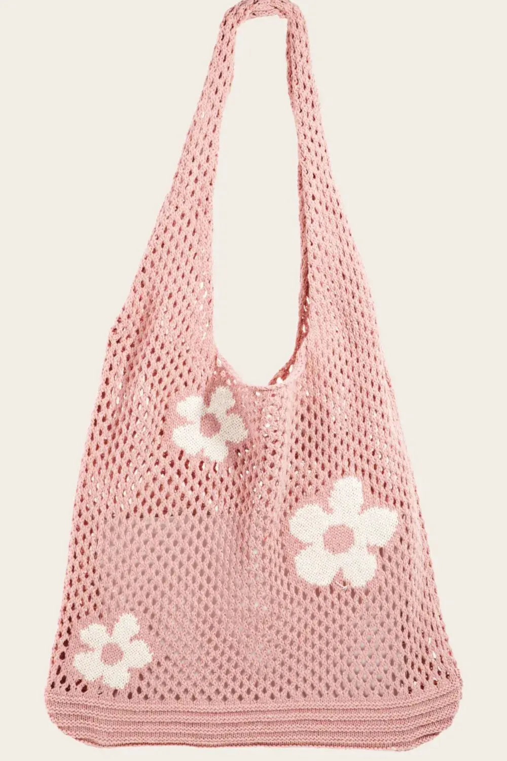 Fame Flower Knitted Shoulder Bag by Fame