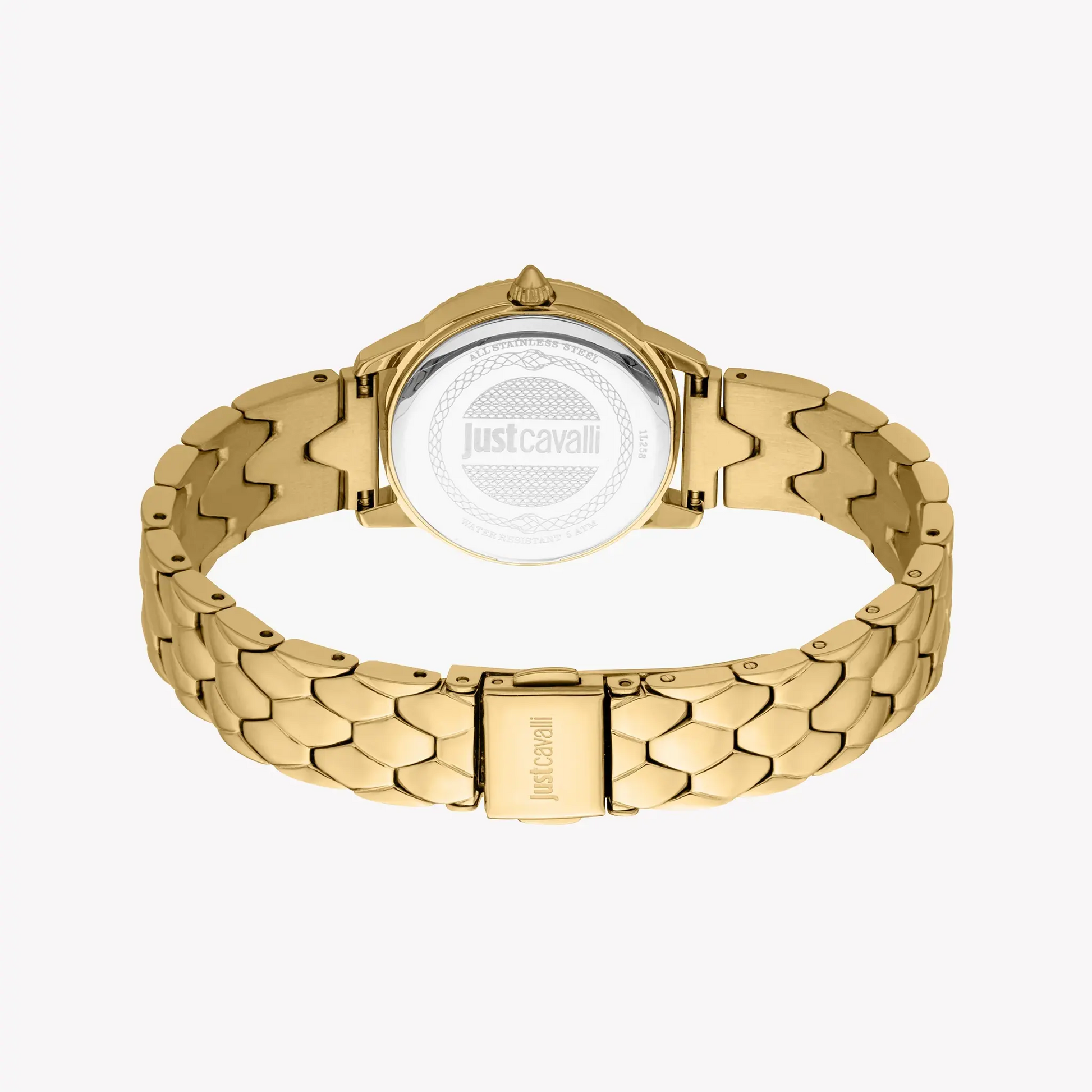 Just Cavalli Women's Gold Stainless Steel Watch, Silver Dial | Jc1l258m0235 by JUST CAVALLI