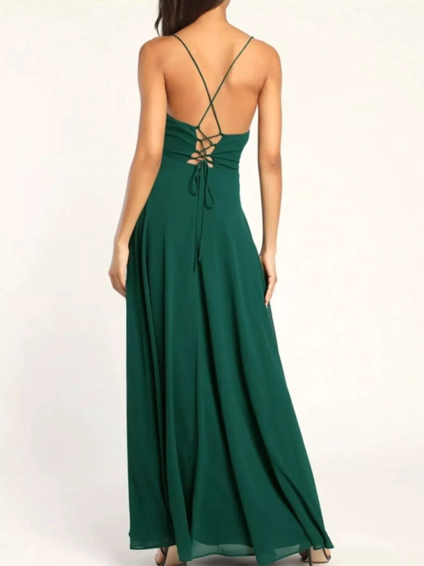 Slit Cowl Neck Maxi Dress by Partner Label