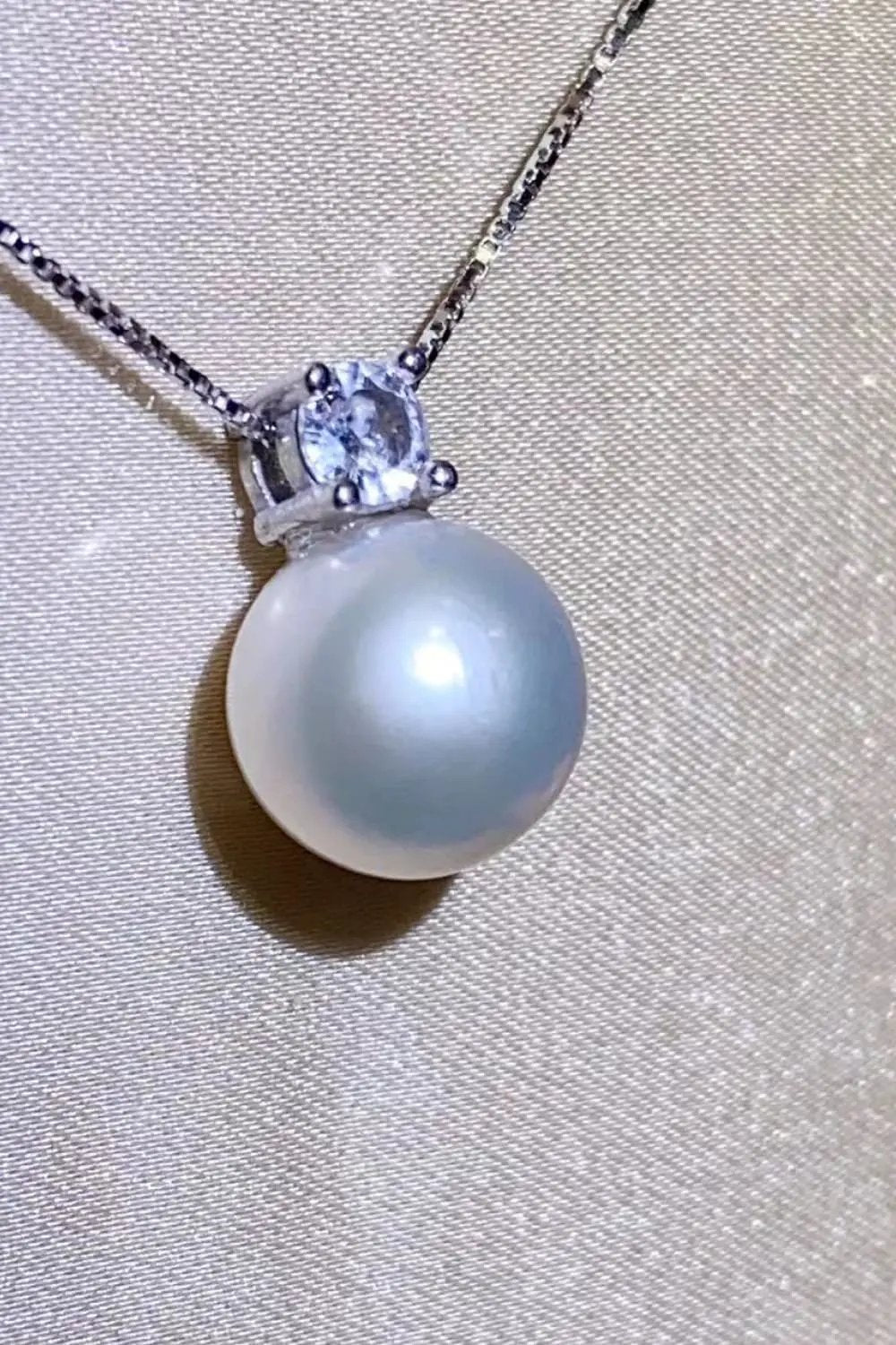 Freshwater Pearl 925 Sterling Silver Necklace by Partner Labels