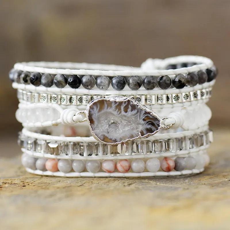 Natural Stone Layered Bracelet by Partner Label