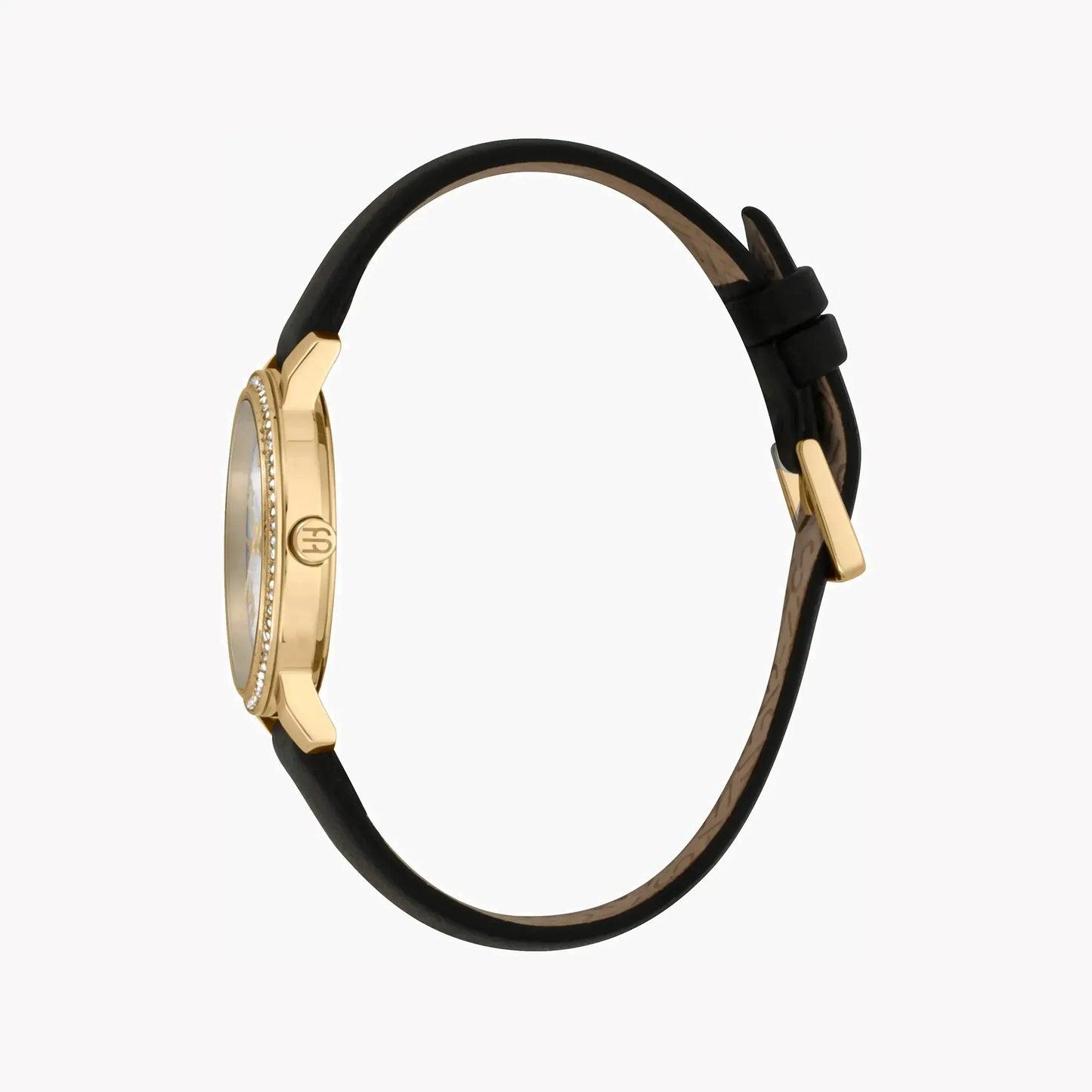 Esprit Women's Black Leather Watch, Silver Dial | ES1L282L0025 by ESPRIT