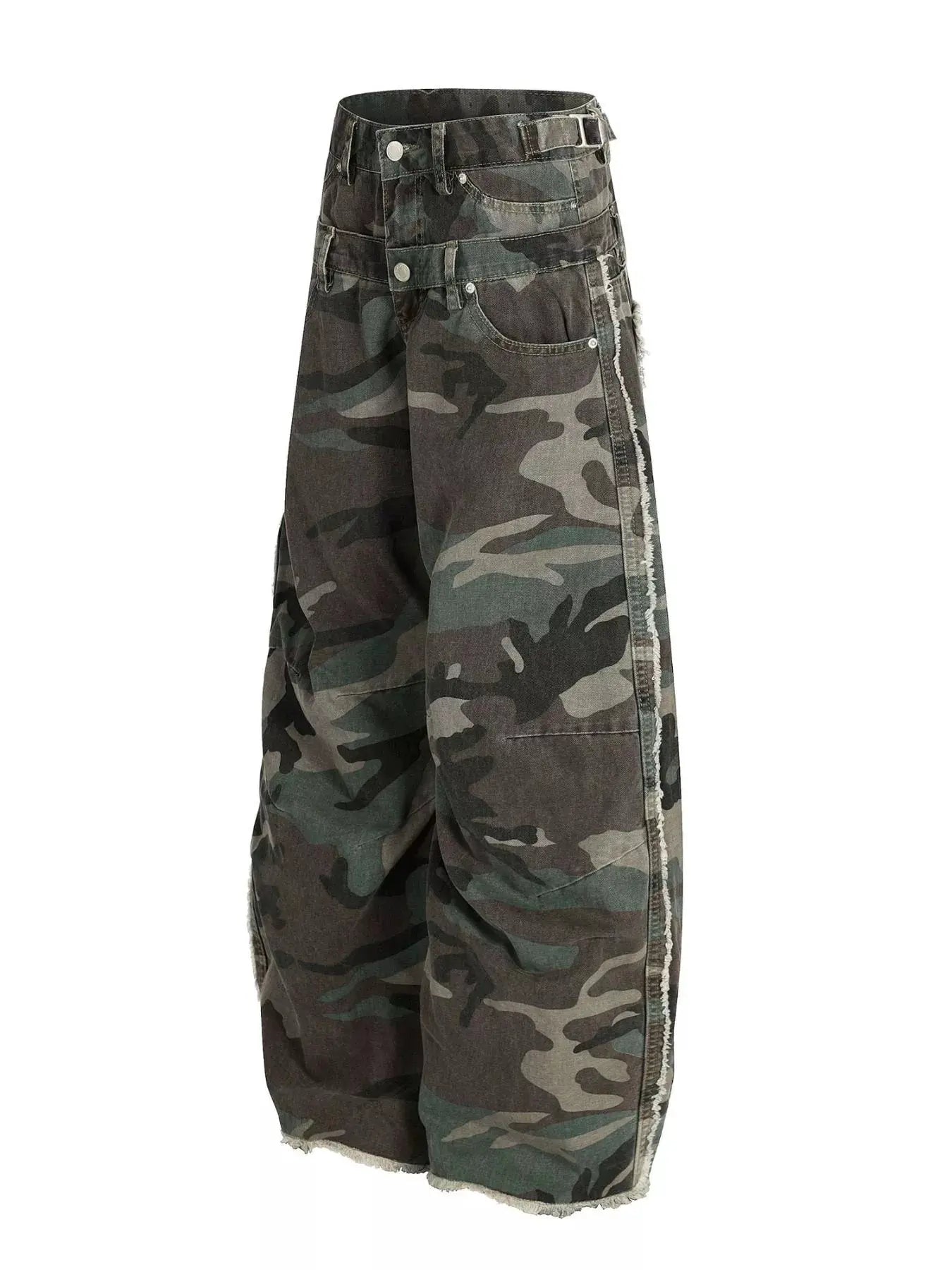 Men's Camouflage Wide-Leg Pants by Trendsi