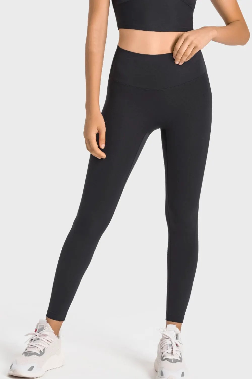 Millennia High-Rise Wide Waistband Yoga Leggings by Millennia