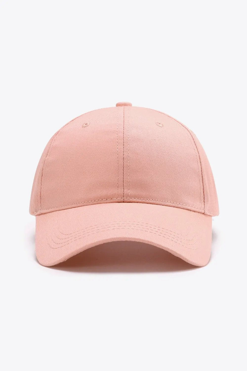 Plain Adjustable Cotton Baseball Cap by Partner Label