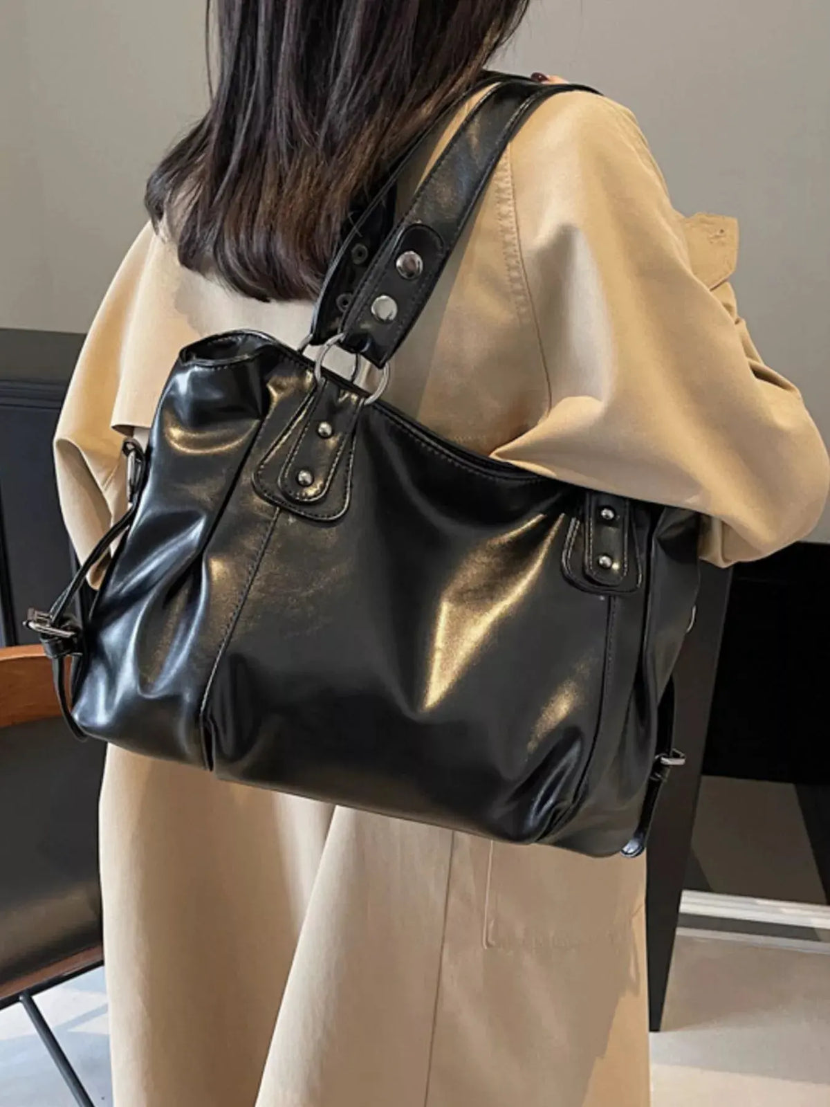 Vintage Style Leather Handbag by Partner Label