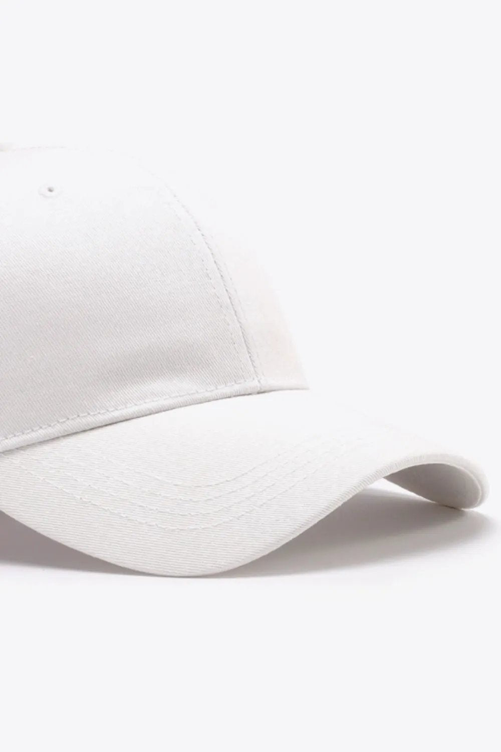 Plain Adjustable Cotton Baseball Cap by Partner Label