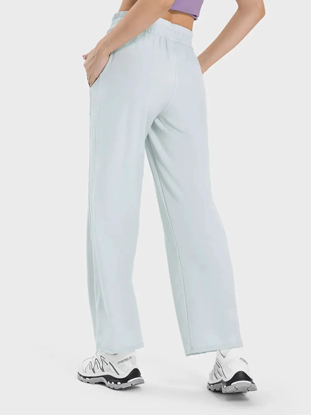 Millennia Drawstring Pocketed Active Pants by Millennia