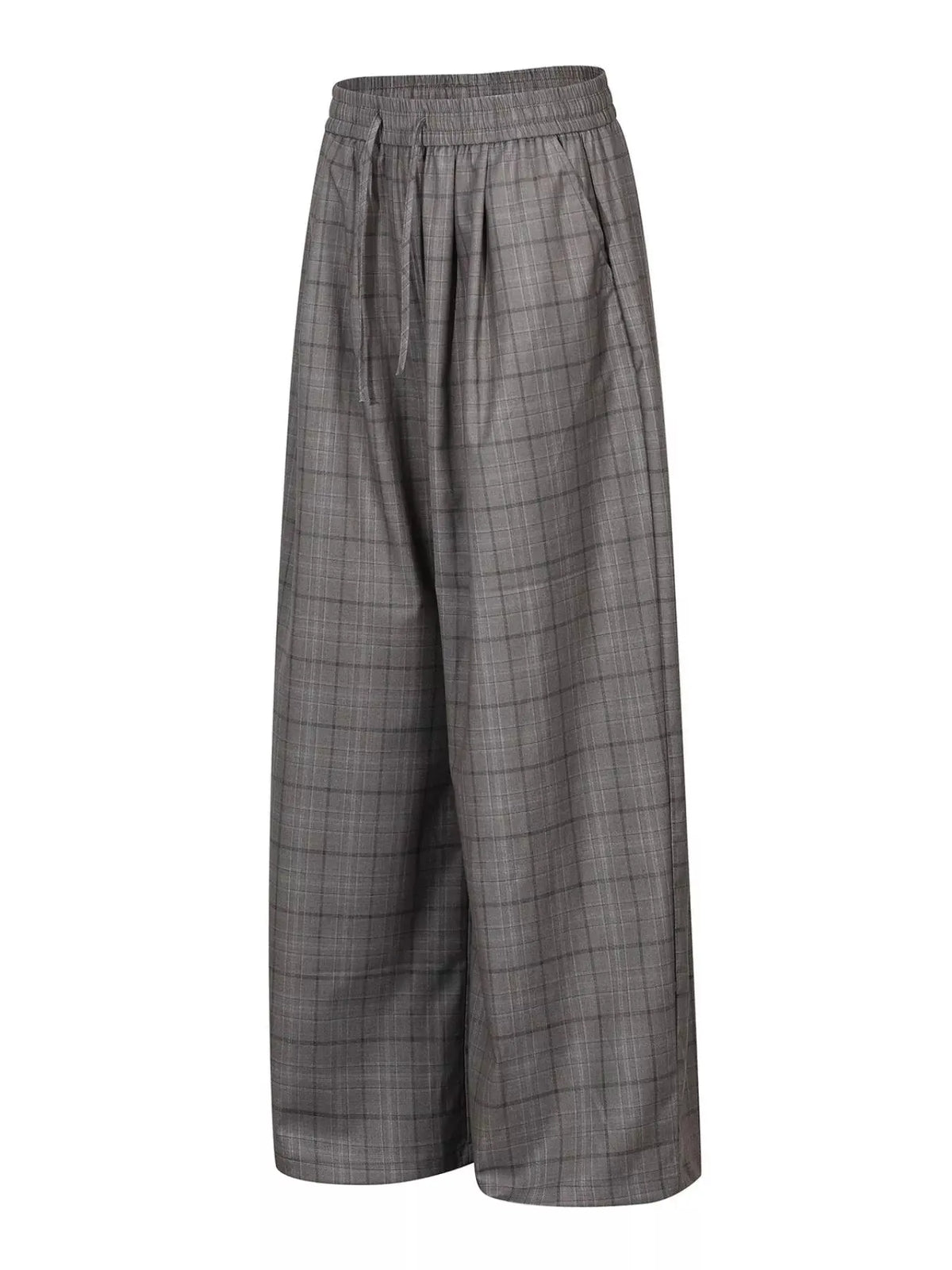 Men's Plaid Wide-Leg Pants by Trendsi