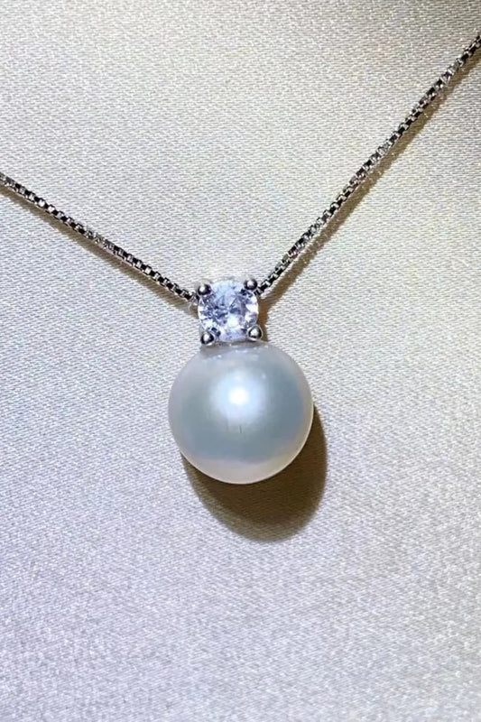 Freshwater Pearl 925 Sterling Silver Necklace by Partner Labels